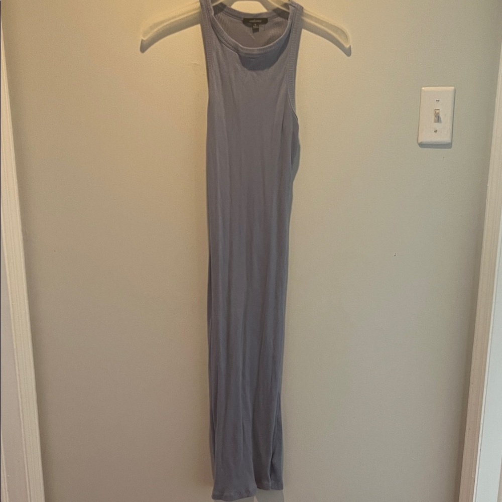 blue bodycon dress